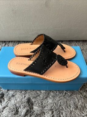 Jack Rogers sandals. Black. Girls size 13. New in box.